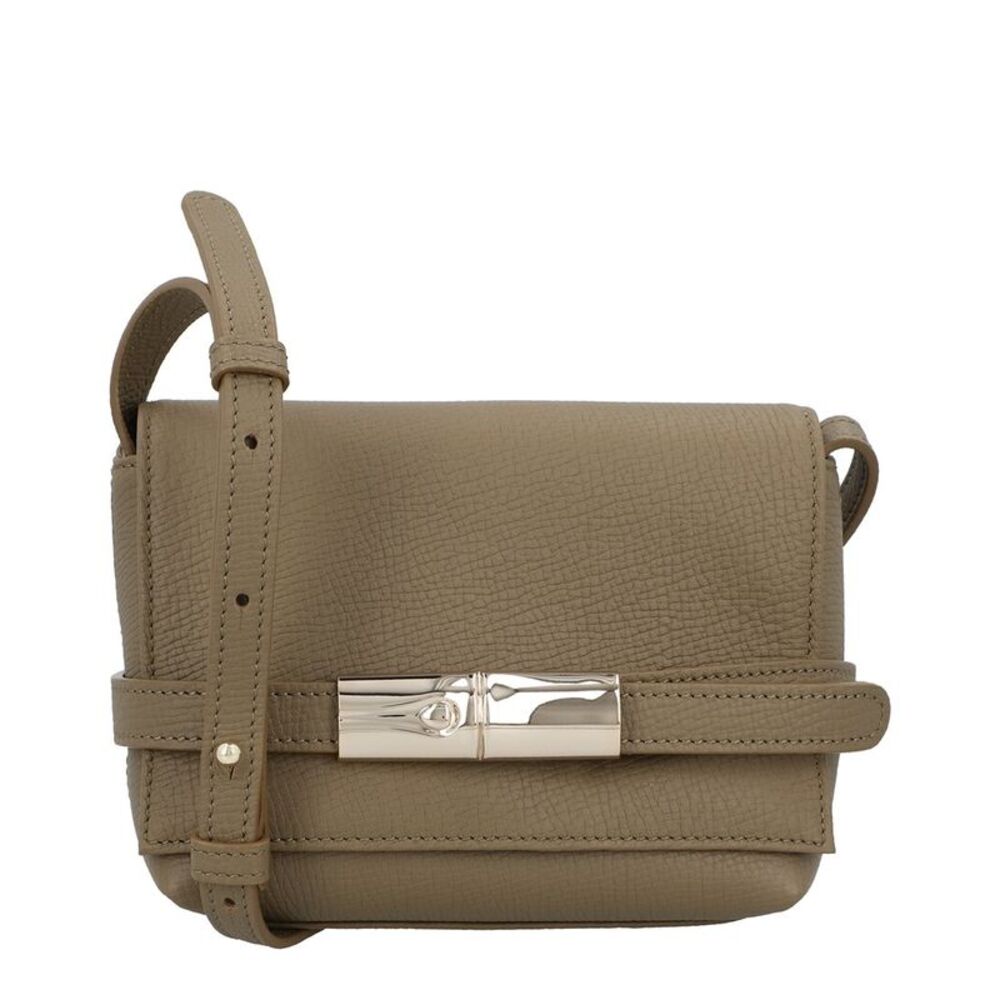 Longchamp Le Smart Small Leather Crossbody, Green
